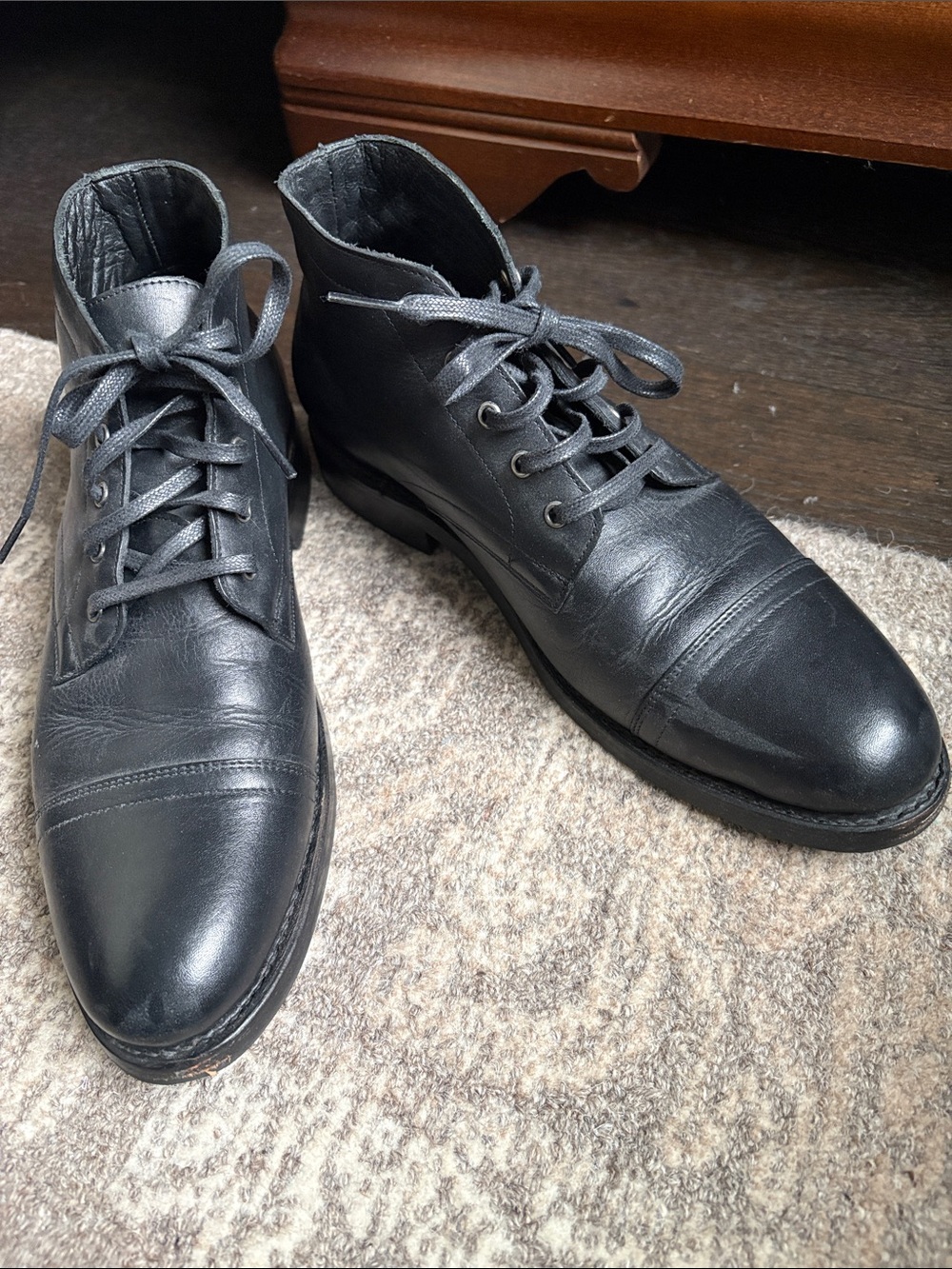 Thursday Boot Company everyday style 94070 Black Leather Chukka Boots